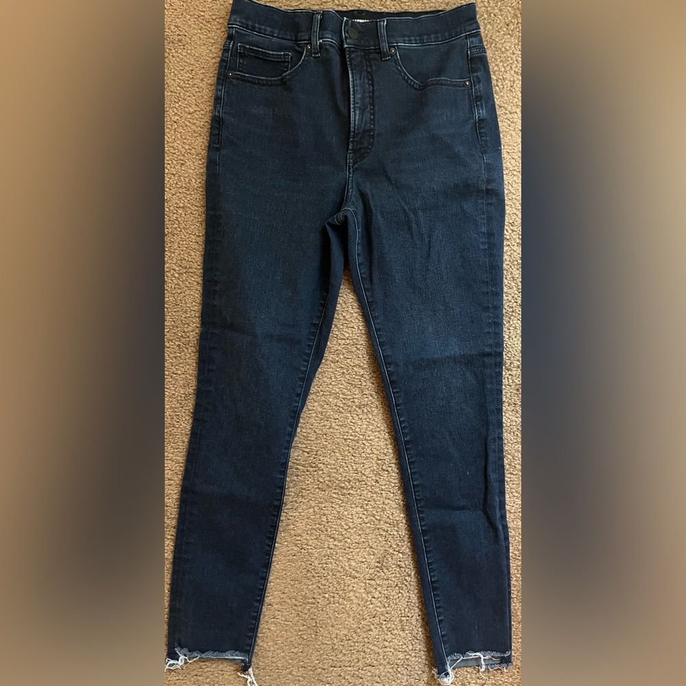 Express Dark Blue Skinny Jeans